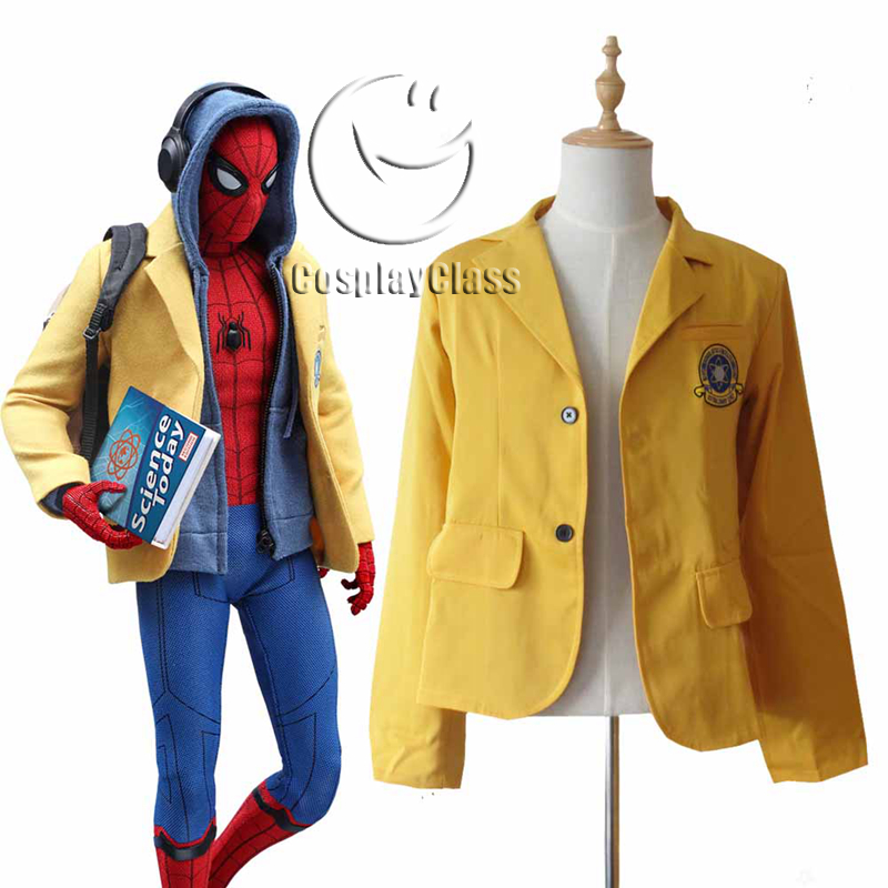 Spider-Man Homecoming Peter Parker Blazer Cosplay Costume School Uniform AA.0854 