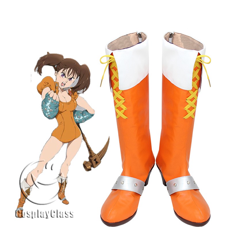 The Seven Deadly Sins Serpent's Sin of Envy Diane Cosplay Boots Shoes UK