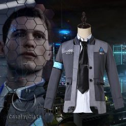 Become Human Connor Cosplay Boots Shoes Custom Made Free Newest Game Detroit