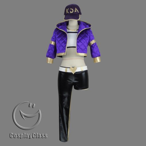 Details about   League of Legends LOL KDA Groups Akali The Rogue Assassin Costume Cosplay Suit 