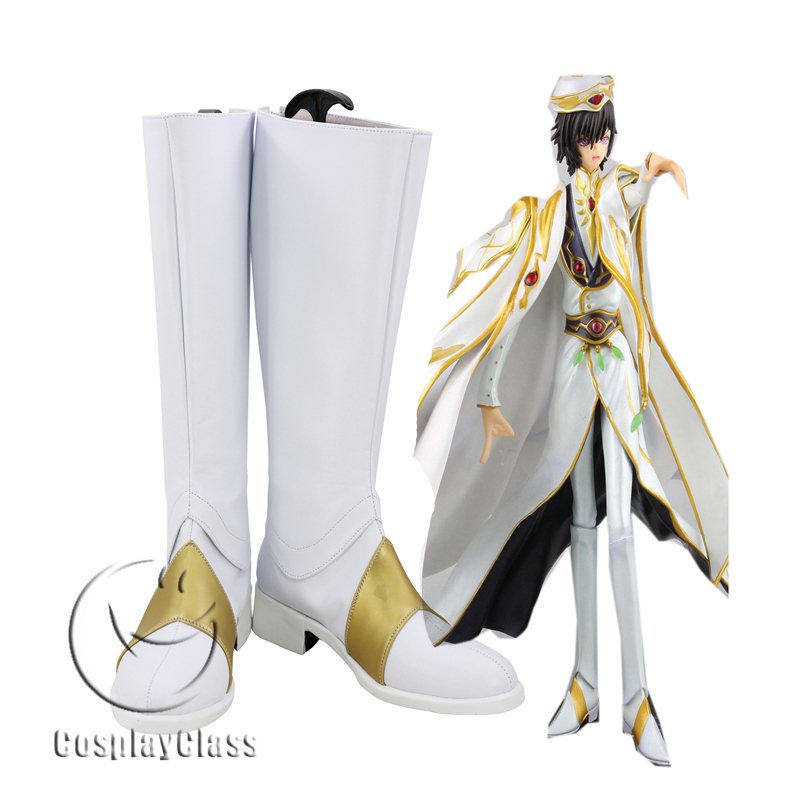 Code Geass Lelouch of the Rebellion Lelouch Lamperouge Zero Cosplay Shoes Boots#