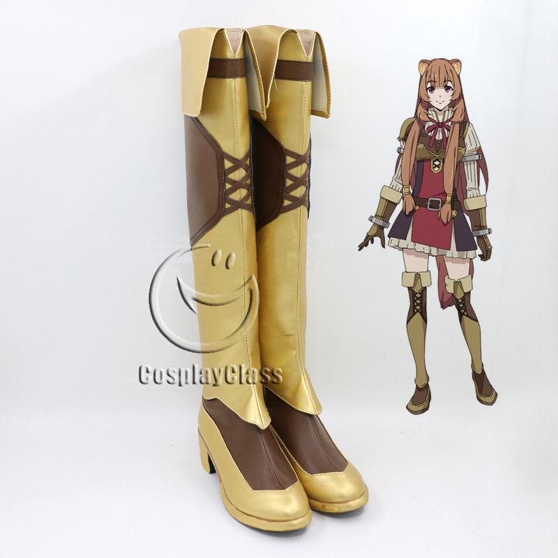 The Rising Of The Shield Hero Raphtalia Cosplay Shoes High Boots Customized Size 