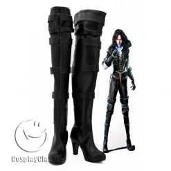 The Witcher 3 Wild Hunt Yennefer Black Cosplay Boots