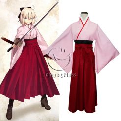 Fate/Grand Order Okita Souji Saber Cos Cosplay Costume