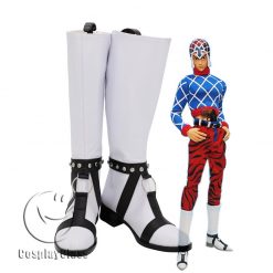 JoJo`s Bizarre Adventure Guido Mista White Cosplay Boots