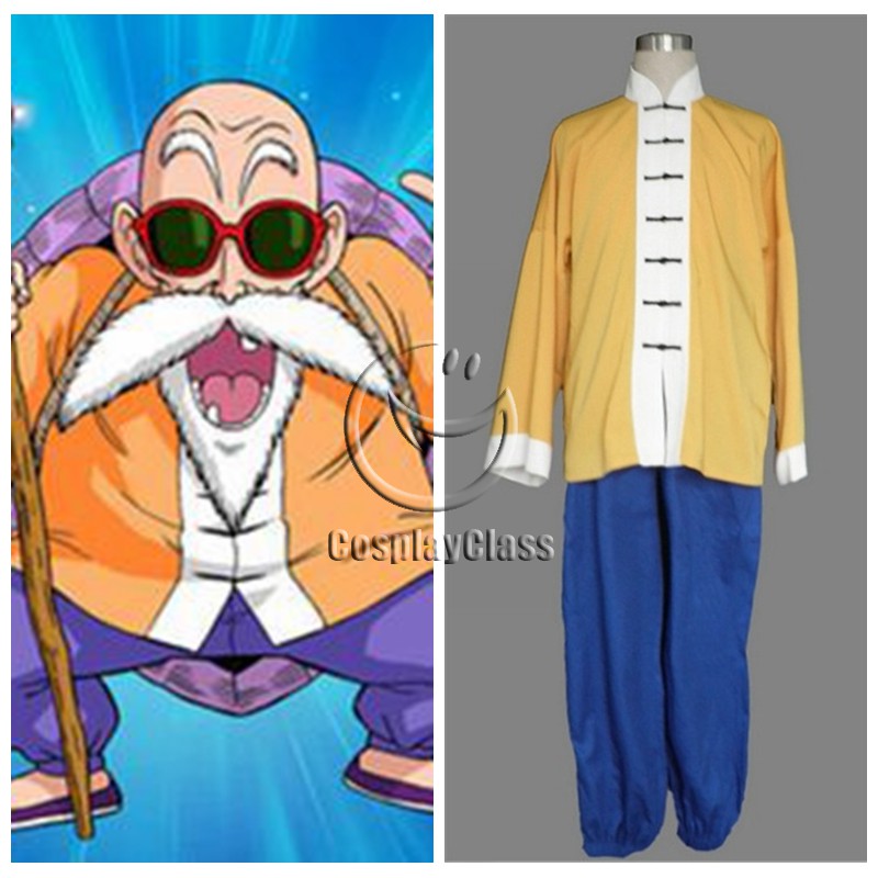 Kame Sennin Outfit Dragon Ball Z Cosplay Costume Master Roshi Muten Roshi