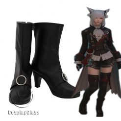 Final Fantasy XIV FF14 Black Magician Cosplay Boots