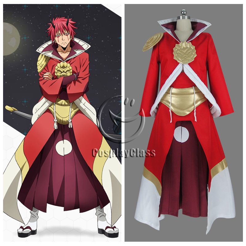 Details about   That Time I Got Reincarnated as a Slime Benimaru Cosplay Costume Outfit Suit