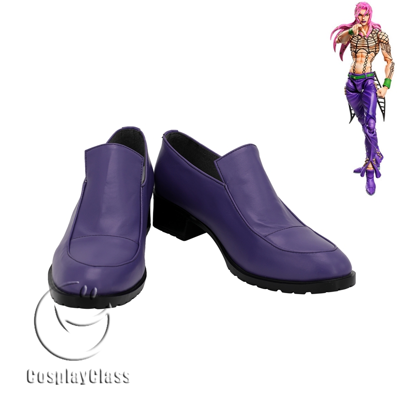 JoJo`s Bizarre Adventure Diavolo Purple Cosplay Shoes