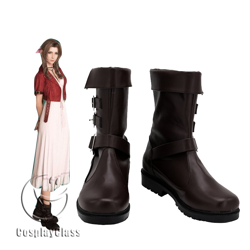 Details about   Final Fantasy VII Remake FF7 Aerith Gainsborough Cosplay Shoes 
