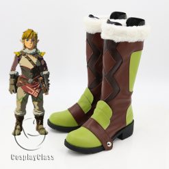 The Legend of Zelda Link Cosplay Kostüme Schuhe Shoes Boots Stiefel costume V,2 