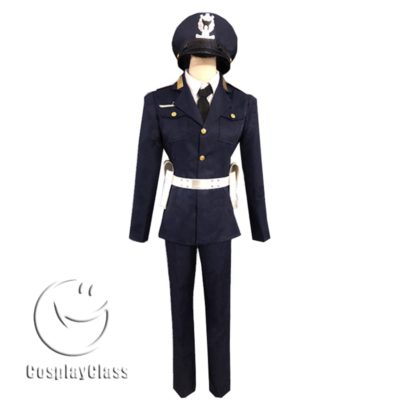 JoJo`s Bizarre Adventure Leone Abbacchio Police Uniform Cosplay Costume ...